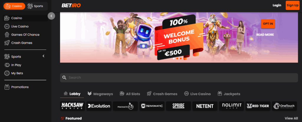 Betiro instant withdrawal crypto casino